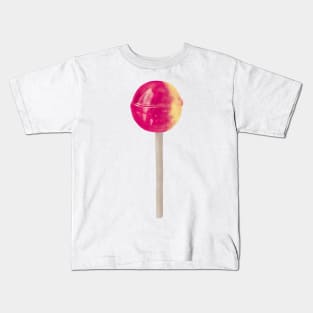 Lick me, lollipop, lolly, popsicle, sweets, sweet. Candy, sweet, sweet tooth, rhubarb and custard, kids. Fun. Junk food, Kids T-Shirt